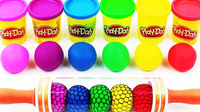 Kinetic Sand Video✨| Kids happy bubble play colorful plasticine mold time 🌈 img